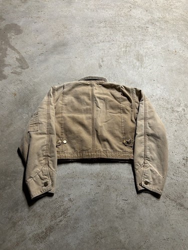 Vintage 80’s Carhartt Canvas Cropped Jacket - Picture 3 of 8