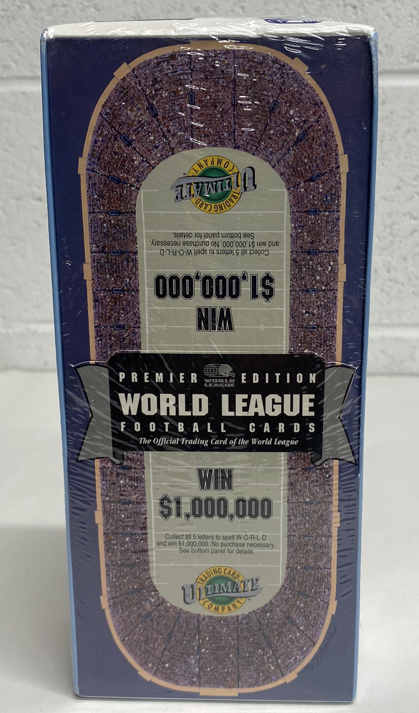 1992 Ultimate World League Football Card Box / 12 Packs / Factory
