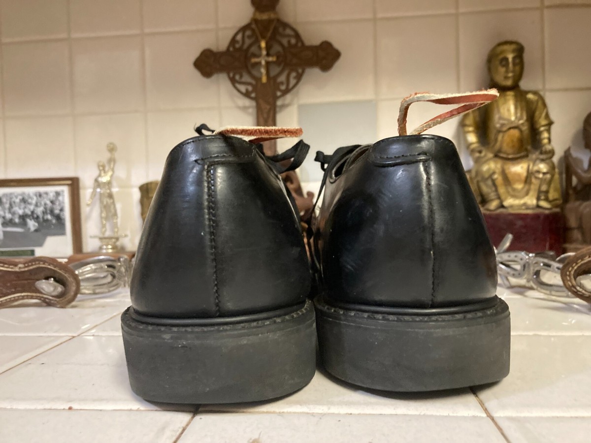 USPS POST MAN RANGER OXFORD SHOES BLACK LEATHER WORK 10 EE VINTAGE