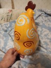 Resin Wood Rooster With Swirl Design Figurine Statute 12" Tall W/Metal Feet  — photo 6