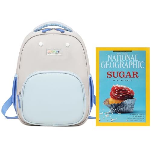 Toddler Backpack Cute Preschool Bag Girls Boys Kids Mini Backpack Grey Blue - Picture 3 of 7