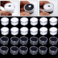 Transparent Gems Display Collection Storage Box Jewelry Loose Diamond Container