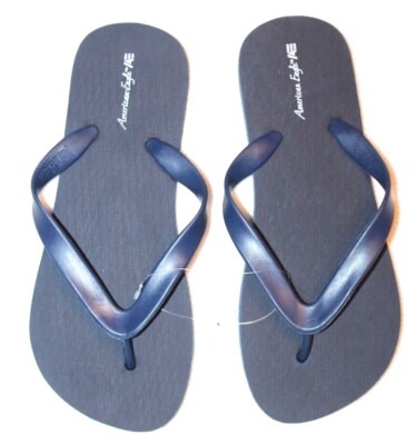 American Eagle Youth Girls' Navy Blue Thong Beach Slippers Flip Flops 