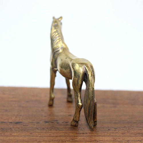 Brass Horse Figurine Statue House Office Table Decoration Toys Animal Figurines* - Picture 7 of 8