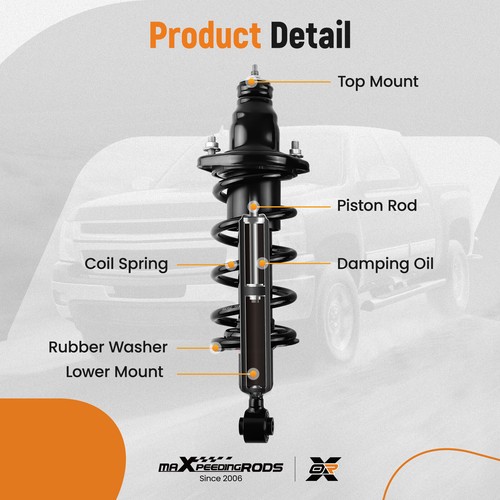 4PCS Front & Rear Struts w/ Coil Spring Assembly for 2003-2005 Honda Civic 1.7L - Picture 7 of 12