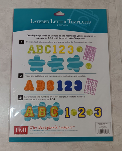 France’s Meyer Layered Letter Templates Graduation Camping Scrapbooking Invites - Picture 2 of 2