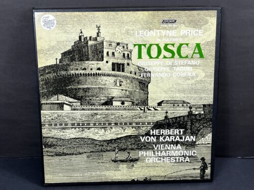 Tosca Puccini Leontyne Price Karajan Vienna Philharmonic London 2LP Box OSA1284