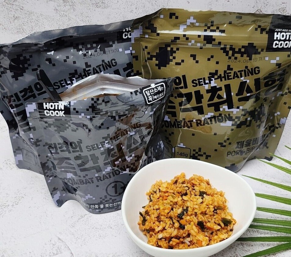 Korean MRE Hot & Cook Self Heating Eat in pouch Korean Rice Food