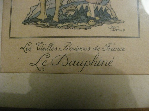 Lot de 3 gravures de Jean Droit sur les régions Dauphiné, manche Franche comté - Imagen 4 de 9