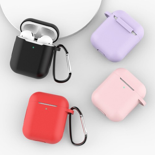 2x Airpods 1 Airpods 2 Hochwertige Silikon Hülle mit Haken Neu - Bild 3 von 70