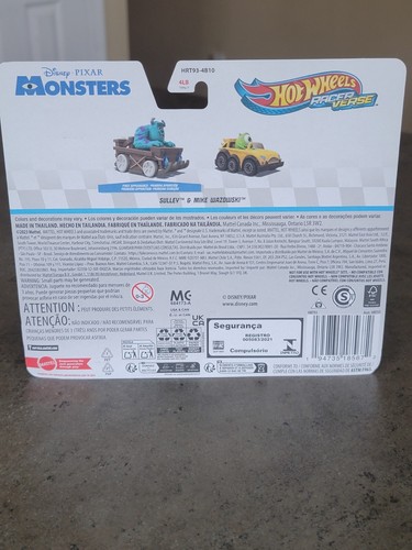 🔥 Hot Wheels Racer Verse Pixar Monsters Exclusive Sulley & Wazowski *Y24 🔥 - Picture 2 of 4