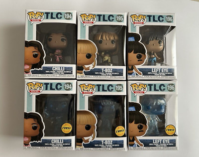 Funko pop #194 #195 #196 TLC pack x6 Chase + Normal Chilli - Left Eye - T-boz