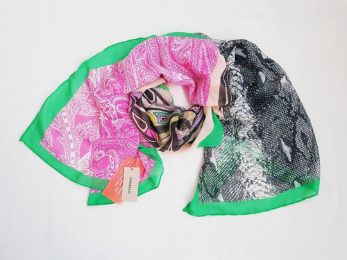 Codello Halstuch 190 x 70 cm Schal Mustermix Schmetterling NEU ETIKETT NEW Scarf - Bild 9 von 17