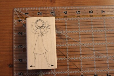 NEW INKY ANTICS Dress Women Girl Dressed Up Hat Map Paper Back View
