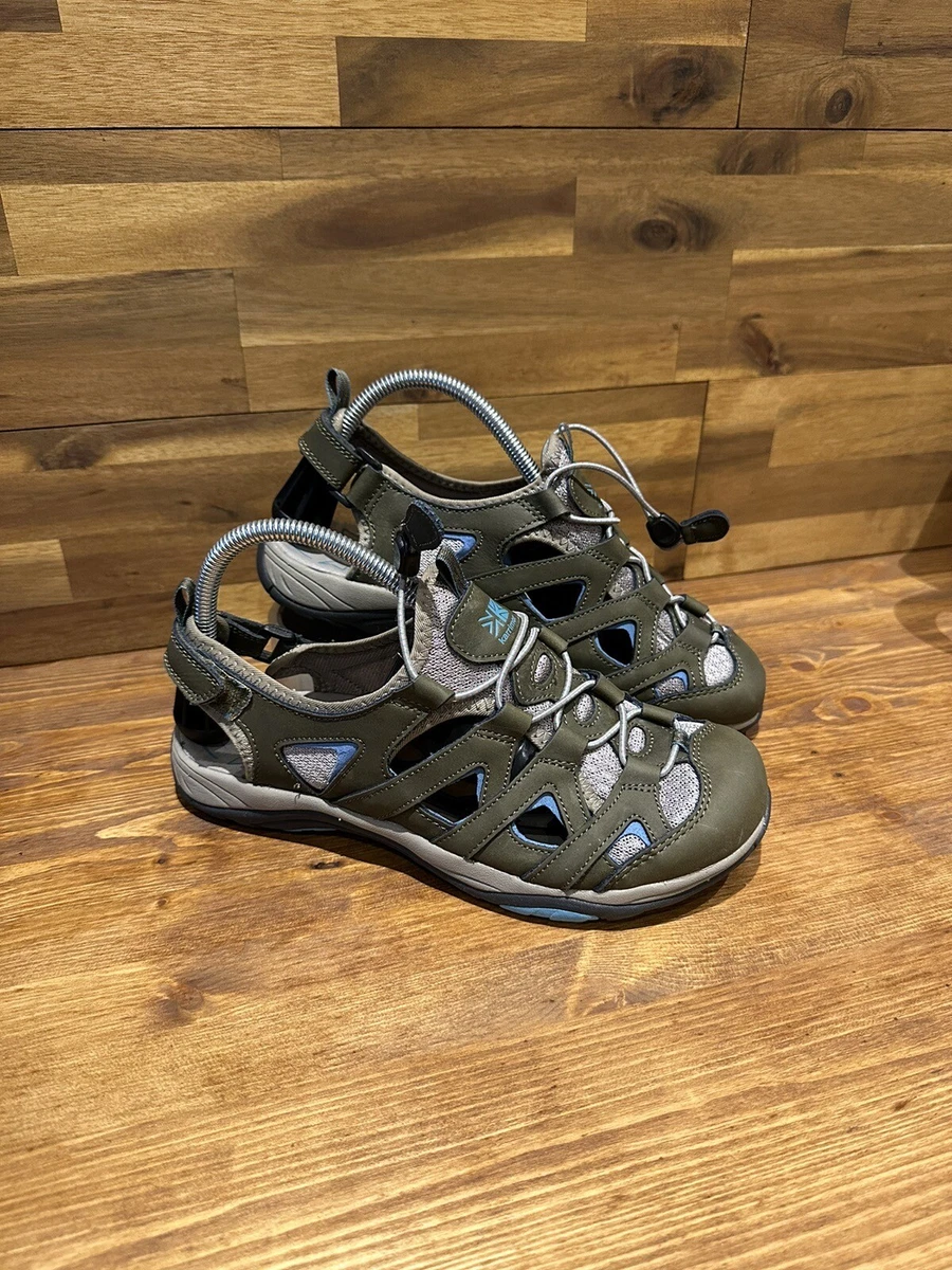 Karrimor Womens Auckland Closed Toe Leather Sandals Olive Green Size UK 7 New