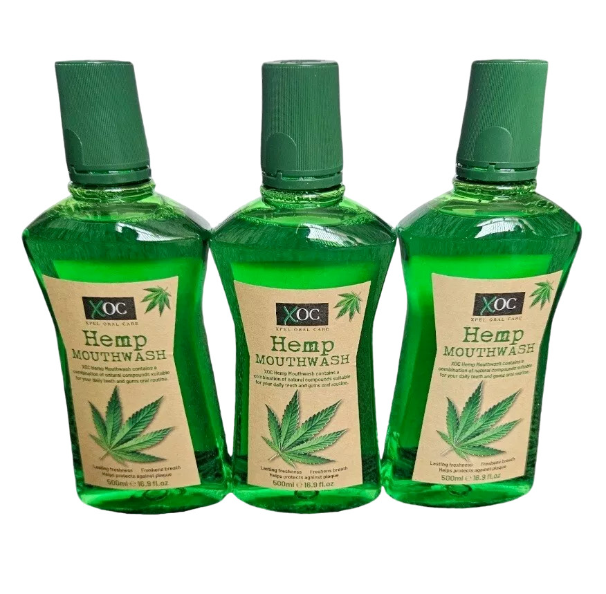Xpel Oral Care Hemp Fresh Breath Mouthwash 500ml - Pack of 6 - Image 5