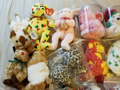 Lot of 28 Random TY Beanie Babies with ear tags  - Picture 2 of 8