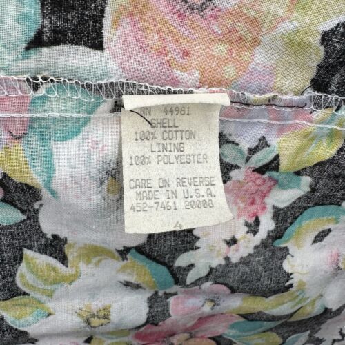 Vintage Pastel Multicolor Floral Blazer Jacket 90s Retro Shoulder Pads Womens 4 - Picture 15 of 17