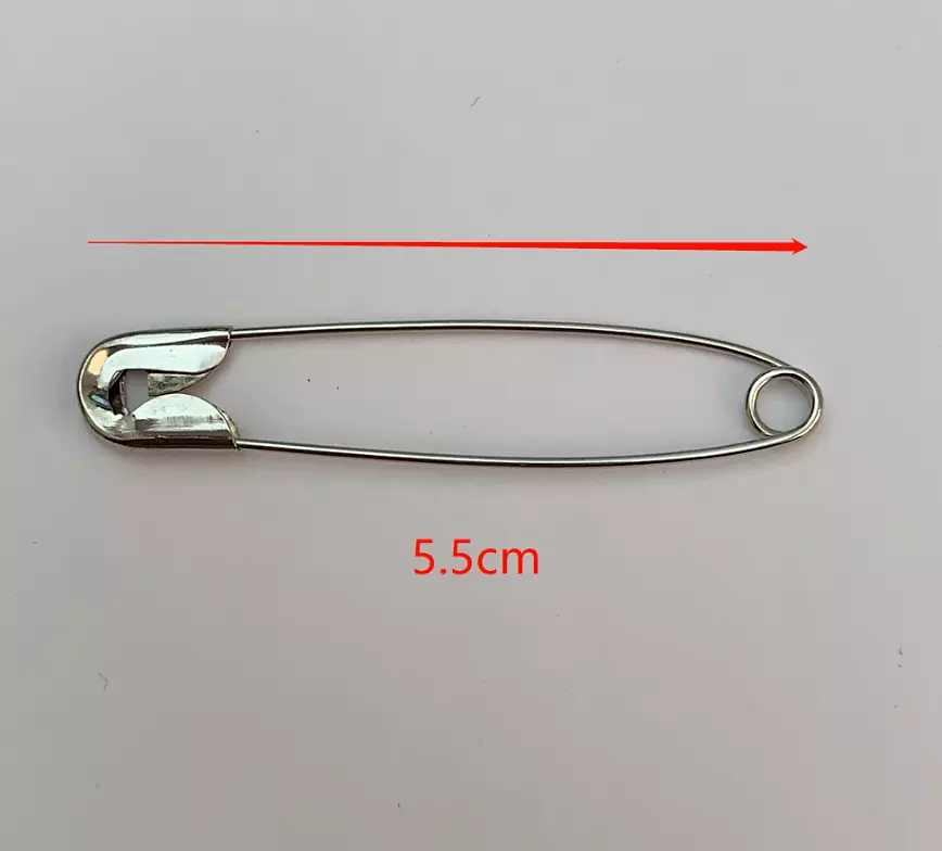 Safety Pins, Extra Large, 5.5cm silver chrome 25 pack posted same