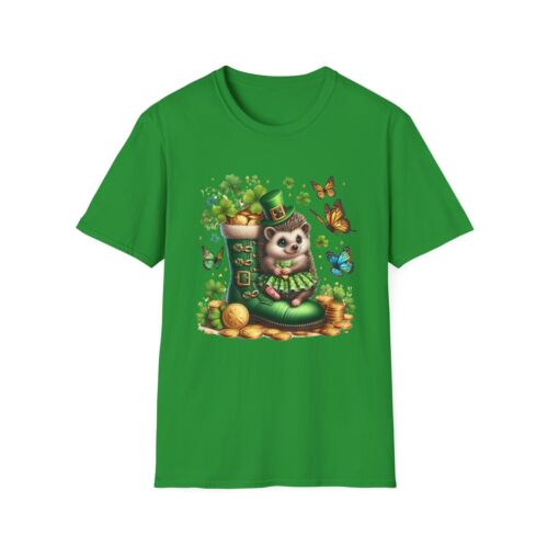 St. Patrick's Day Cat T-Shirt, Shamrock Tee, Unisex St. Paddy's Top, Lucky Charm - Picture 2 of 15