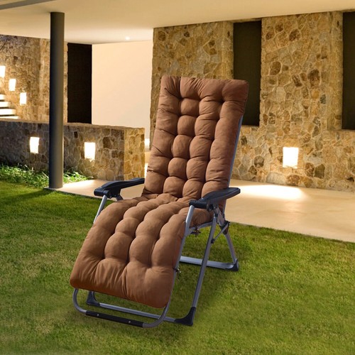 Lounge Chair Cushions 67" Chaise Lounger Outdoor Recliner Cushion Soft Sofa Mat - Picture 82 of 83