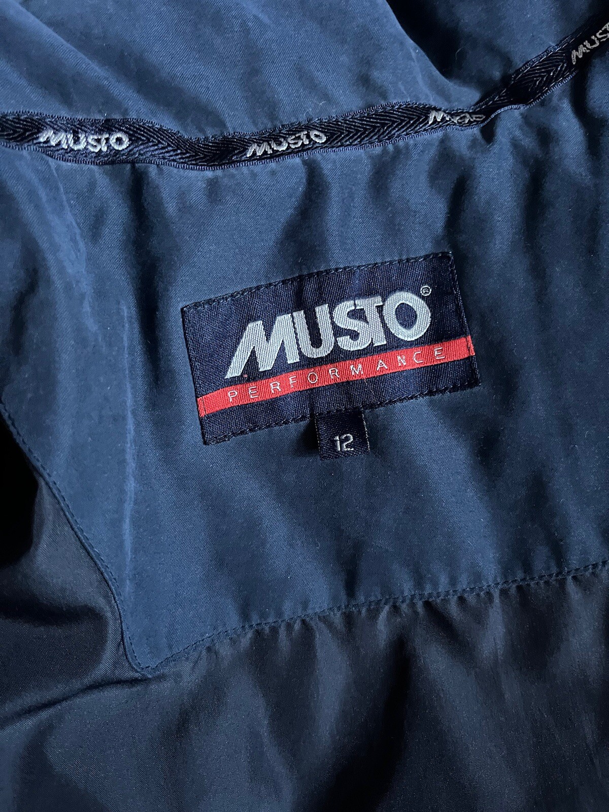 MUSTO WOMENS PUFFER JACKET/COAT, SIZE 12, QUILTED,NAVY, DOWN, MOLESKIN