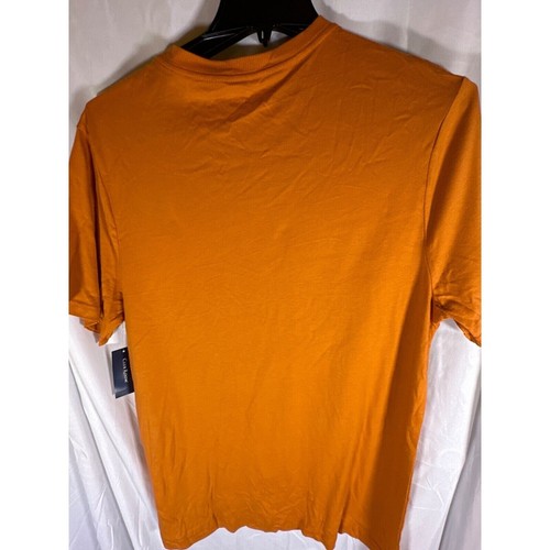 T-shirt Club Room girocollo manica corta maglietta tutti i giorni, arancione, taglia L, nuova con etichetta - Foto 4 di 4