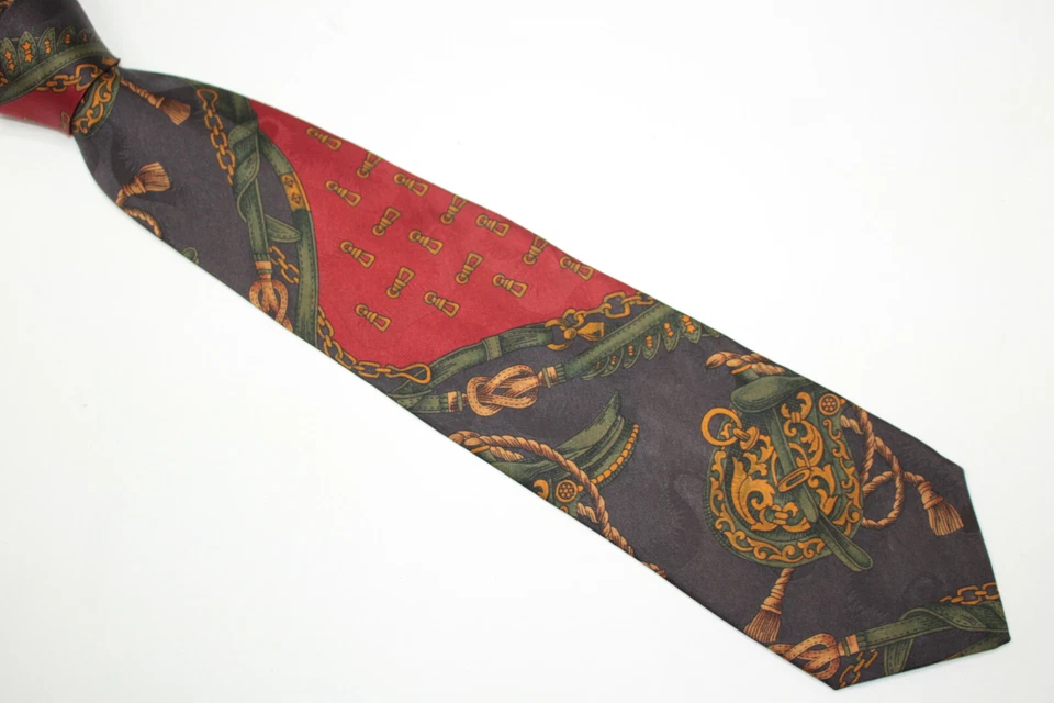 Corbata de seda L'UOMO DI FARINA ROSA Hecha en Italia F68394 Foto 2 de 4