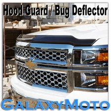 14-15 Chevy Silverado 1500 Black Smoke Hood Shield Guard Bug Deflector 2015