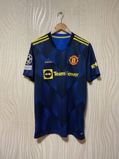 MANCHESTER UNITED 2021 2022 THIRD SHRT JERSEY ADIDAS GM4616 sz M #7 RONALDO UCL