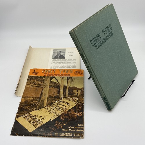 Ghost Town Treasures Lambert Florin First Ed 1965 HCDJ Western Ghost Town Series - Picture 3 of 12