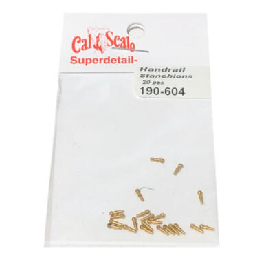 NEW Cal Scale 190-604 Handrail Stanchions Locomotive (20) HO Scale