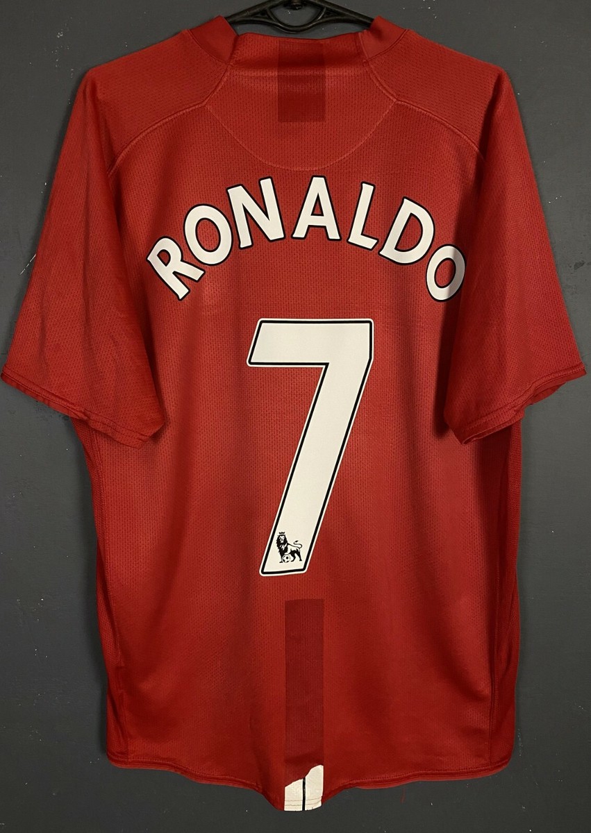MEN'S MANCHESTER UNITED 2007/2008 RONALDO #7 SOCCER FOOTBALL SHIRT