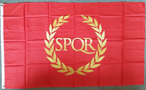 Imperial Rome SPQR Flag 5x3 Italy Roma Caesar Ancient History Centurion Legion - Picture 23 of 26