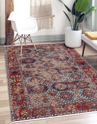 Vintage Patara Antique Rug Machine Washable Non slip Large Living Room Anatolian - Picture 7 of 8