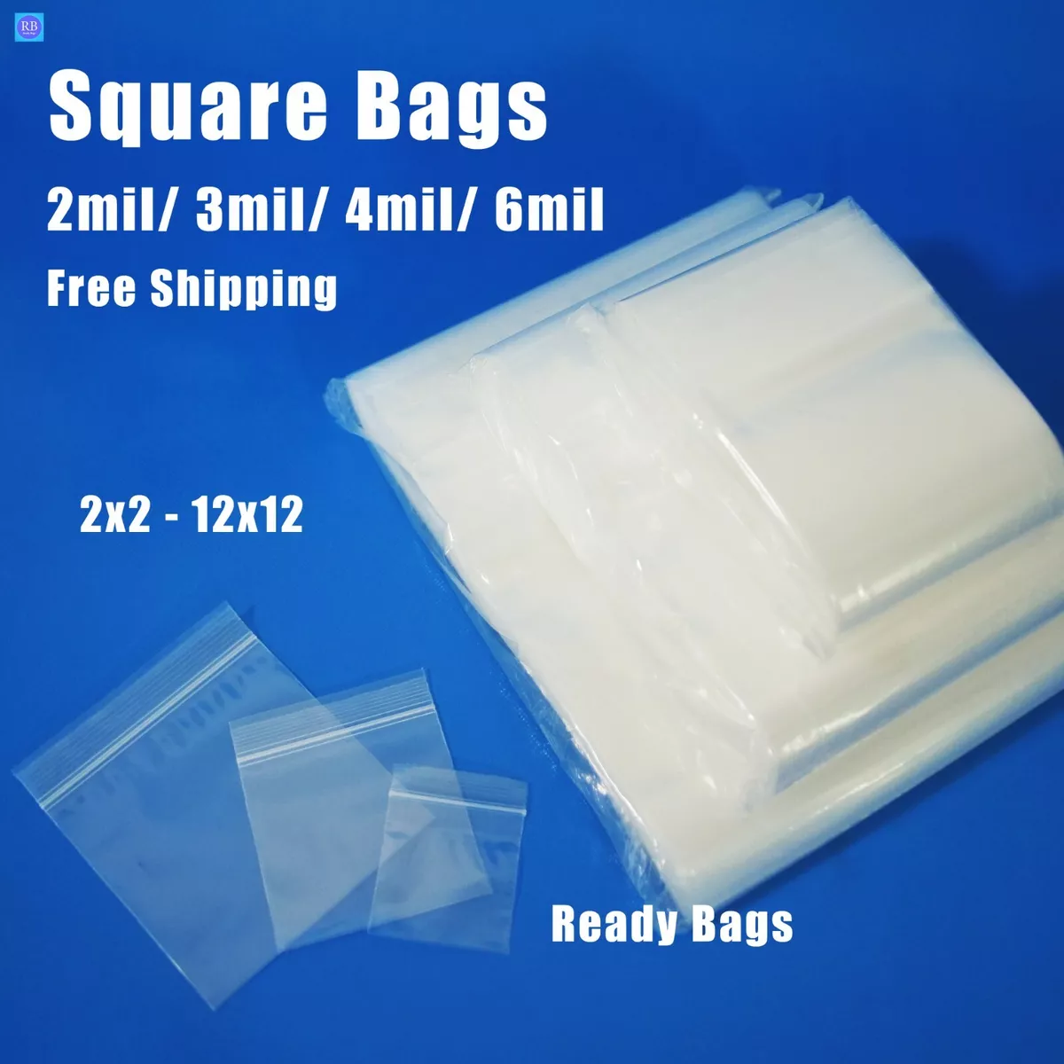 Clear Plastic Bags, Zip Lock Bags, Plastic Baggies, Reclosable