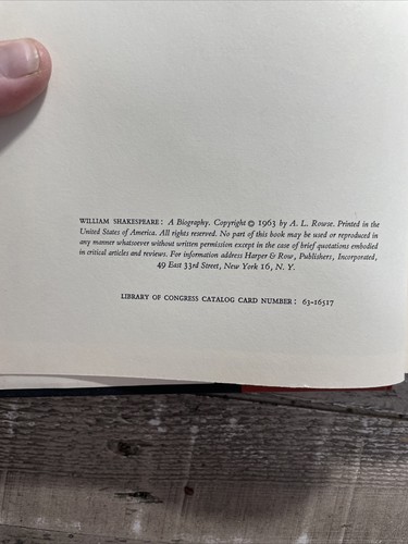 1963 Vintage Biography "William Shakespeare" Illustrated - Picture 7 of 14