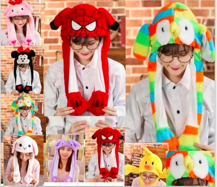 Bonita Orejas Sombrero Ondulado Halloween Navidad Disfraz Airbag Interior para Hacer Orejas MOVER Foto 3 de 3