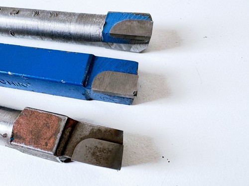 (3) AL8 C6 C5 Carbide Tipped 1/2" Round Shank X 3-1/2 HSS Lathe Tool Bit LH - Picture 2 of 4