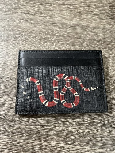 gucci snake card holder