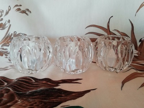 Set de 3 portavelas de cristal - Imagen 2 de 2