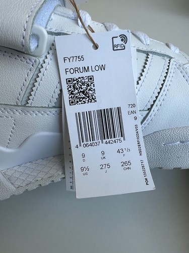 Adidas Forum Low Herren Sneaker Triple Weiß Leder Turnschuhe Schuhe Alle Größen - Bild 7 von 9