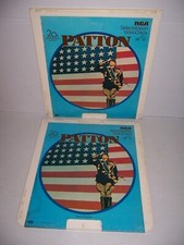 Vintage Patton George C. Scott RCA Selectavision CED Video Disc 2 Laser disc Set