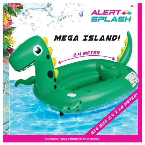 Luftmatratze Party Lounge Badeinsel Riesen Dinosaurier Dino Poolliege groß 240cm