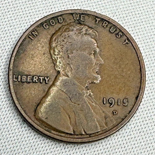 1915-D Lincoln Wheat Cent, US 1C, VF