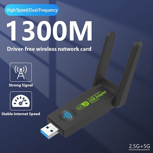 USB 3.0 Wireless WIFI Adapter 1300Mbps Long Range Dongle Dual Band 5ghz Network - Bild 19 von 24