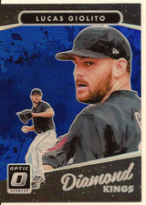 LUCAS GIOLITO 2017 PANINI DONRUSS OPTIC DIAMOND KINGS BLUE REFRACTOR /149