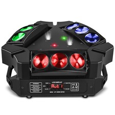 Spider Moving Head Stage Lighting 180W RGB 9 LED Beam DMX Disco Party DJ Light