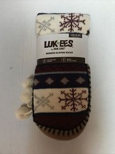 MUK LUK LUK EES WOMEN'S SLIPPER SOX Multi Color SIZE L/XL 8-10  7-FD-8 