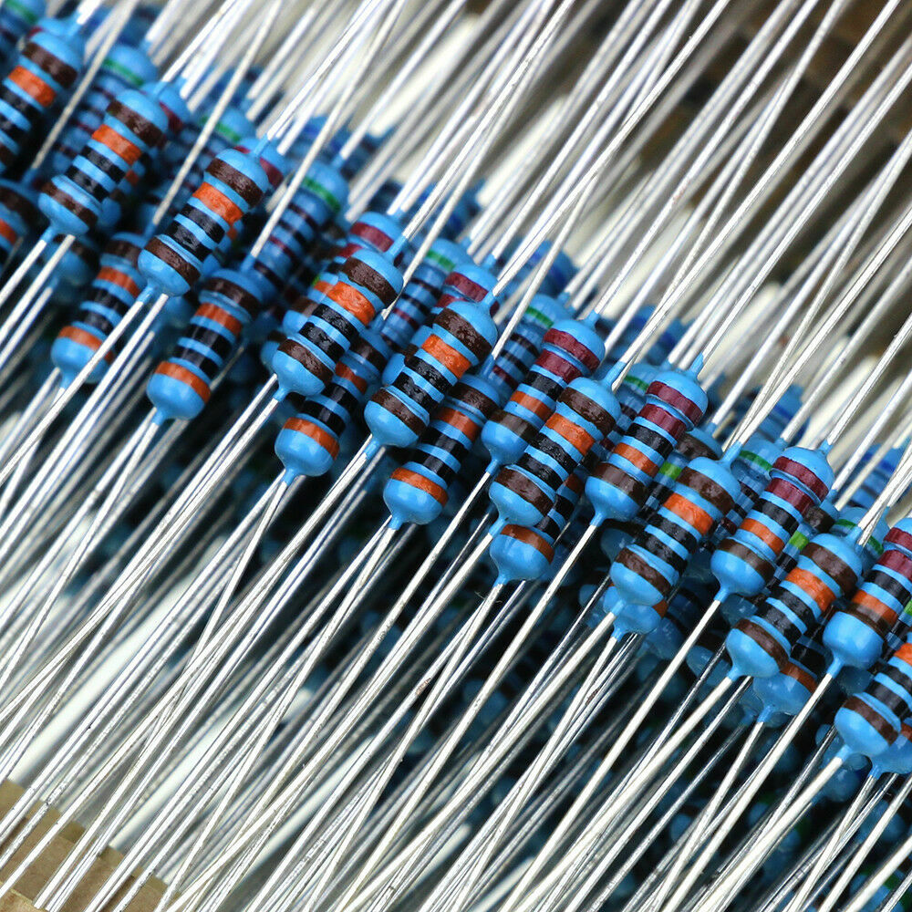 DAOKAI Widerstands-Kit 600 Stück – 30 Werte 1/4W 1% Metallfilmwiderstände, 1 Ohm–10 MOhm